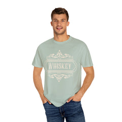 WHISKEY - Victorian label - T-shirt - Military Branches, Right to Bear Arms, American Flag