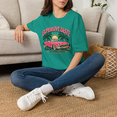 Expensive Taste Social Club T-Shirt — Retro Palm & Classic Car Tee