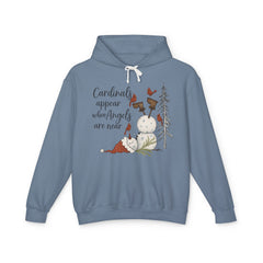 Inspirational Hoodie: Cardinals Appear When Angels Are Near - Comfort Colors