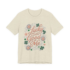 Lucky Looks Good On Me T‑Shirt — St. Patrick’s Day Clover Graphic Tee