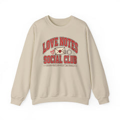 Love Notes Social Club Sweatshirt — Retro Valentine Crewneck