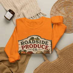 Roadside Produce Co. Crewneck Sweatshirt — Vintage Farmstand Graphic- Southern Heritage