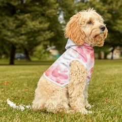 Heart Print Pet Hoodie for Valentine's Day