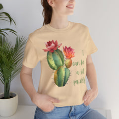 I Can Be A Bit Prickly  - Cactus - Unisex Jersey Short Sleeve Tee