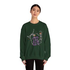 Yee Haw Skeletons Sweatshirt - Cozy Unisex Crewneck for Halloween, Fall Fashion, Casual Outfits, Gift for Cowpoke Enthusiasts, Western Style