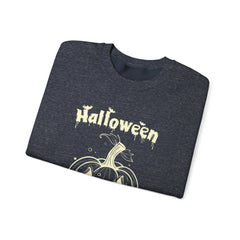 Halloween Pumpkin Sweatshirt, Cozy Fall Apparel, Unisex Crewneck, Perfect for Halloween, Fall Fashion, Pumpkin Spice Lover Gift