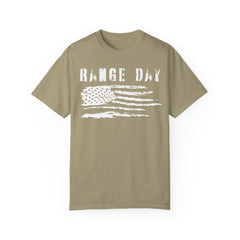 Range Day - FADED PRINT - T-shirt - Military Branches, Right to Bear Arms, American Flag