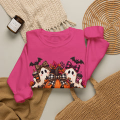 Halloween Ghosts & Pumpkin Crewneck Sweatshirt