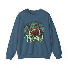 Football Therapy Sweatshirt — Vintage Football Graphic Crewneck