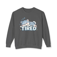 Tired Sleeping Puppy Sweatshirt — Cute Kawaii Nap Dog Crewneck
