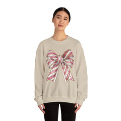 Pink & Gold  Bow  Sweatshirt - Valentine