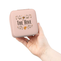 Compact 'Time To Hive' Jewelry Travel Case – Portable Ring & Earring Organizer