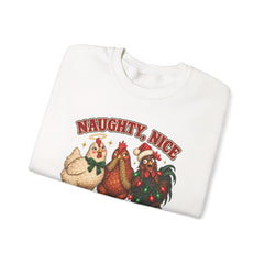 "Naughty, Nice & Slightly Feral" Holiday Christmas Crewneck Sweatshirt