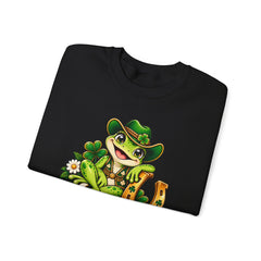 Hoppy Go Lucky Frog St. Patrick’s  Day Sweatshirt