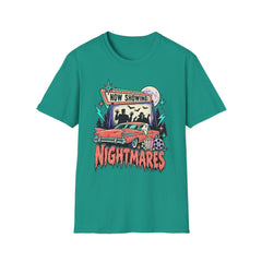 Nightmares Movie Poster T-Shirt — "Now Showing" Retro Drive-in Movie Horror BP Halloween