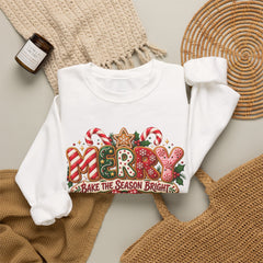Christmas Cookie 'Make The Season Bright' Crewneck Sweatshirt