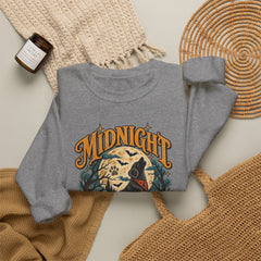 Midnight Howl Club Sweatshirt — Moonlit Wolves Graphic Crewneck