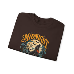 Midnight Howl Club Sweatshirt — Moonlit Wolves Graphic Crewneck