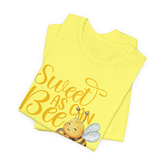 Sweet As Can Bee - Unisex Jersey Tee - Cute Bee Graphic T-Shirt