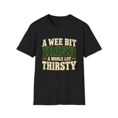 "A Wee Bit Irish, A Whole Lot Thirsty" Vintage Pub Tee St. Patrick’s Day