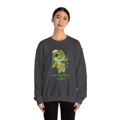 Fun Voodoo Doll Sweatshirt, Unapologetically Myself Crewneck, Cozy Gift for Halloween, Casual Wear, Self-Love Apparel