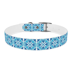 Dog Collar- Blue Mexican Talavera Tile Print