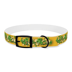 Gold Dog Collar - St Patrick's Day Horseshoe & Coin Design