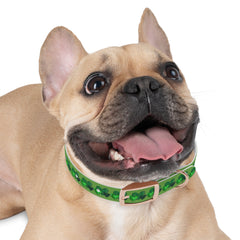 Copy of Dog Collar - Green Leprechaun Hats and Green Hearts Design