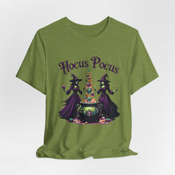 Hocus Pocus Halloween T-Shirt, Witch Tee, Unisex Halloween Shirt, Spooky Season Apparel, Costume Party Top