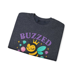 Buzzed on Bling Crewneck Sweatshirt by Gildan - Fun Gift for Bee Lovers, Jewelry Reveals