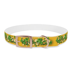 Gold Dog Collar - St Patrick's Day Horseshoe & Coin Design