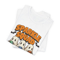 Sparkle Squad Ghost Tee | Unisex Jersey Short Sleeve T-Shirt | Cute Halloween Shirt, Party Outfit, Gift Idea, Casual Wear