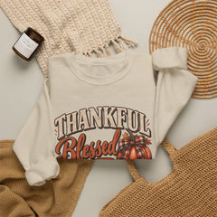 "Thankful, Blessed & a Little Stressed" Fall Pumpkin Sweatshirt