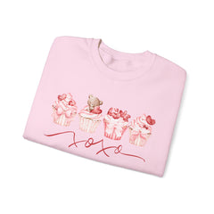 Pink Cupcakes and Bear Valentine's Day Sweatshirt