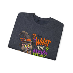 Halloween Cat 'What the Hex?' Crewneck Sweatshirt