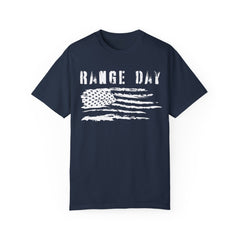 Range Day - FADED PRINT - T-shirt - Military Branches, Right to Bear Arms, American Flag