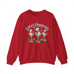 Lit & Frostbit Design | Festive Christmas Martinis, Winter Parties, Snowman Apparel, Christmas Party Sweatshirt