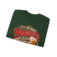 It’s the Most Wonderful Time for a Beer Crewneck Sweatshirt - Christmas