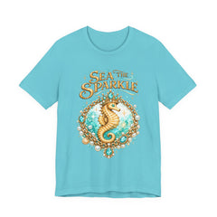 Sea the Sparkle Seahorse T-Shirt — Nautical Mermaid Beach Tee