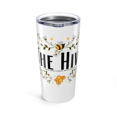 Bee & Floral 20oz Tumbler - Cute Travel Mug, Summer Gift, Eco-Friendly Beverage Container, Floral Drinkware, Perfect for Nature Lovers