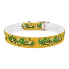 Gold Dog Collar - St Patrick's Day Horseshoe & Coin Design