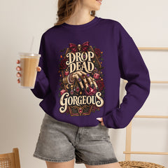 “Drop Dead Gorgeous” Gothic Hand Illustration w/rings- Jewelry Reveals