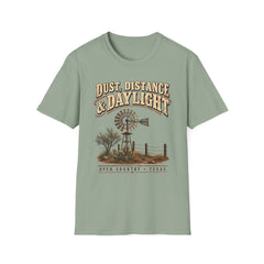 Dust, Distance & Daylight T-Shirt — Vintage Windmill Graphic Tee for Outdoor Lovers- Southern Heritage