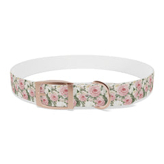 Dog Collar- White and Pink Roses
