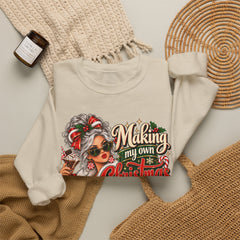 Christmas Cheer Sweatshirt — "Making My Own Christmas Cheer" Holiday Sweatshirt