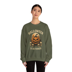 Halloween Pumpkin Sweatshirt | Cozy Fall Sweater for Halloween Lovers, Unisex Crewneck Sweatshirt, Spooky Seasonal Apparel, October [...]