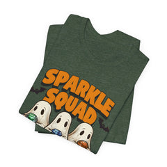 Sparkle Squad Ghost Tee | Unisex Jersey Short Sleeve T-Shirt | Cute Halloween Shirt, Party Outfit, Gift Idea, Casual Wear
