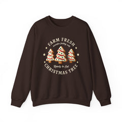 Farm Fresh Christmas Tree Sweatshirt – Cute Cookie Tree Holiday Crewneck