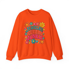 Jewelry Reveal Junkie Sweatshirt by Gildan, Cozy Unisex Crewneck, Gift for Jewelry Lovers