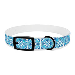 Dog Collar- Blue Mexican Talavera Tile Print